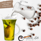 Caneca Tulipa Cônica Chá Café Chocolate Quente De Porcelana F