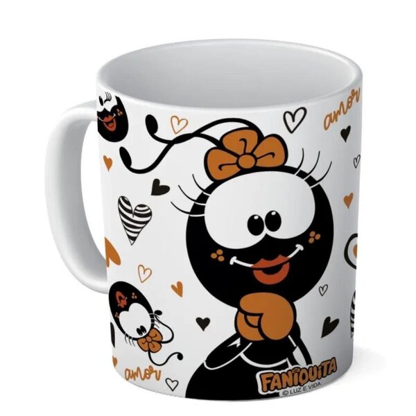 Caneca Turma Do Smilinguido 300ml - Faniquita Amor - Oxford P