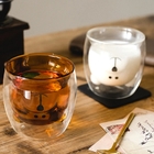 Caneca Urso Dupla Camada De Vidro Resistente Ao Calor - 250ml