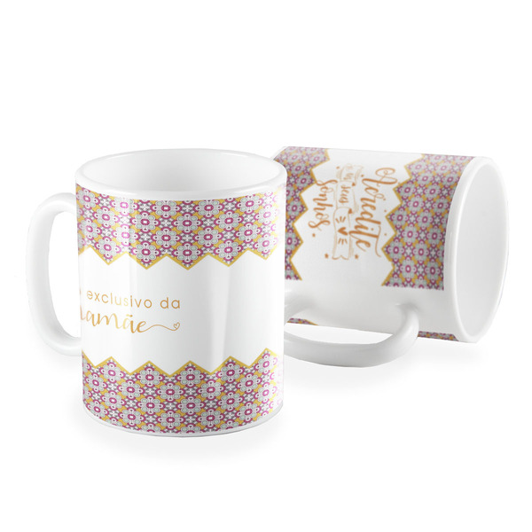 Caneca Uso Exclusivo Da Mamãe Acredite Nos Sonhos