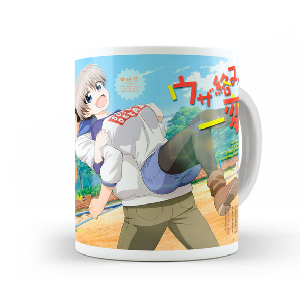 Caneca Uzaki Chan Hana E Sakaki Pose Interior E Alça Branca