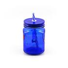 Caneca Vidro Com Canudo Super Homem