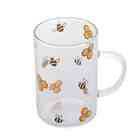 Caneca Vidro Resistente A Calor Bee 280 Ml Lyor