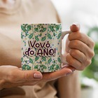 Caneca Vovô Do Ano Floral
