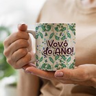 Caneca Vovô Do Ano Floral