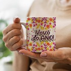 Caneca Vovó Do Ano Floral