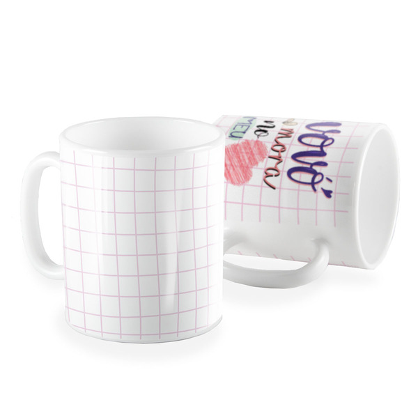 Caneca Vovó Mora No Meu Coração