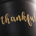 Caneca Wolff Thankful De Cerâmica Preto Matt Azul 660ml