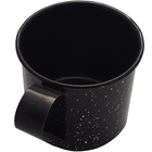 Caneca Xícara Agata 350ml Aço Carbono Esmaltado Rustica Preto