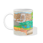 Caneca Xícara Brasileira São Paulo Estado País Brasil Branca