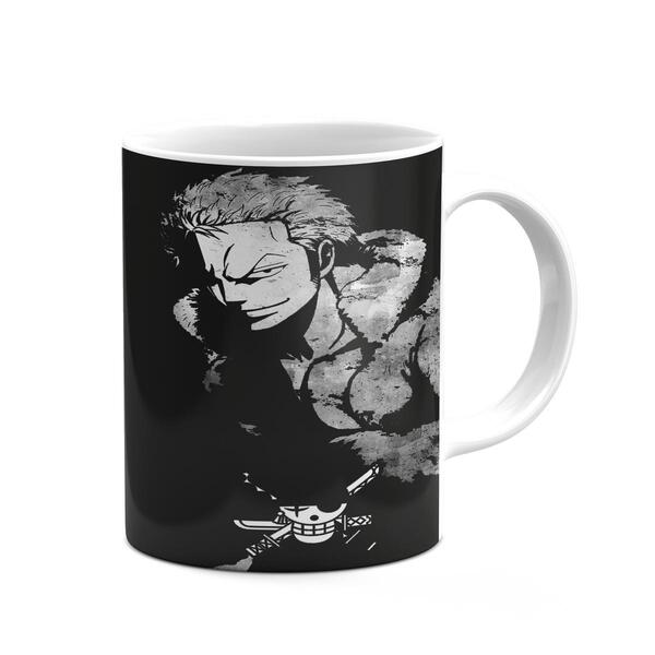 Caneca Xicara One Piece Anime Cerâmina 325ml Branca Top
