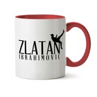Caneca Zlatan Ibrahimovic 001 - Interior E Alça Vermelho