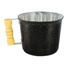 Canecão De Alumínio Fundido Craqueado Cabo Madeira 2 Preto Li