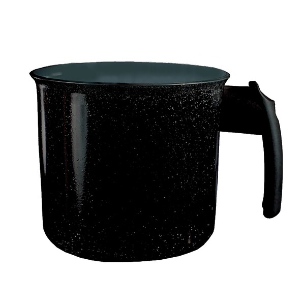 Canecão Fervedor Preto Liso Antiaderente Em Cerâmica 16cm