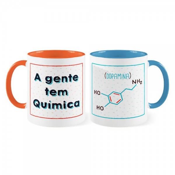 Canecas A Gente Tem Química - Namorados