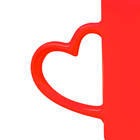 Canecas Casal Com Alça De Coração 350ml - Lyor 2412 E 8665