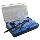 Caneta Aerógrafo Profissional 0.3mm Metálico 2 Cubas