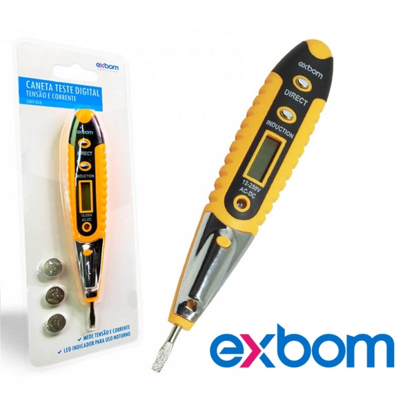 Caneta Detectora De Voltagem E Corrente Exbom