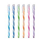 Caneta Esferográfica Bazze Wave, Ponta 1.0, Colorida, 24 Unid