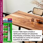 Caneta F12 Reparadora De Madeira Pinta Risco Viapol Cores Cer