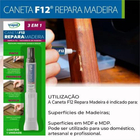 Caneta F12 Reparadora De Madeira Pinta Risco Viapol Cores Imb