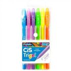 Caneta Gel 0.8mm Trigel 6 Cores Tons Pastéis Cis