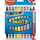 Caneta Hidrográfica 10 Cores Color Peps Duo Tip Maped