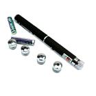 Caneta Laser Verde Pointer 300mw Com 5 Ponteiras De Efeitos -
