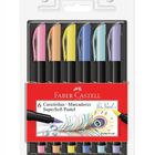 Caneta Pincel Brush Pen Pastel 6 Cores Supersoft Faber Castell