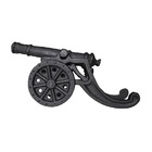 Canhão De Guerra Jardim Decorativo Ferro Fundido Pequeno