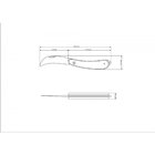 Canivete 3 Lamina De Aco Inox E Cabo De Madeira Ipe Tramontina