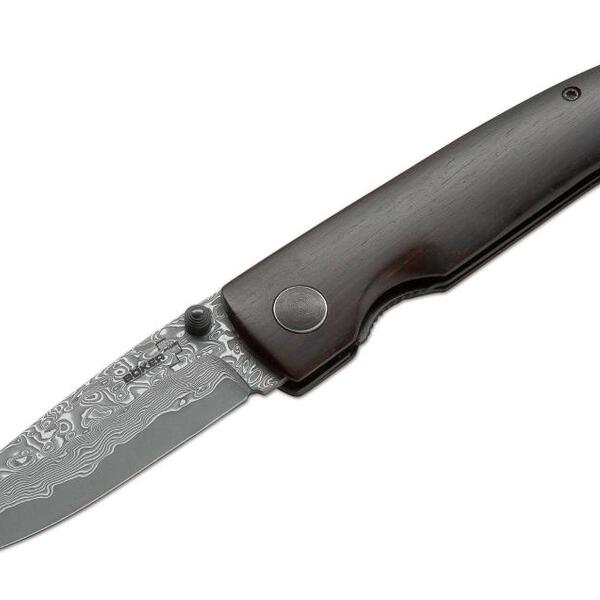 Canivete Böker Plus Aço Damasco E Tala Em Ébano Gent1