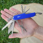 Canivete Multiuso Zeus Nautika Aço Inox 420 Com 15 Funções Az