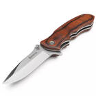 Canivete Tático Militar Multiuso De Bolso Inox Com Cabo De Ma