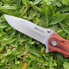 Canivete Tático Militar Multiuso De Bolso Inox Com Cabo De Ma