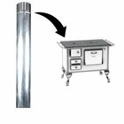 Cano Chaminé Caipira Fogão A Lenha Galvanizado Zatti - 115mm