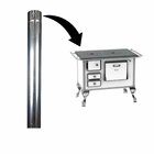 Cano Chaminé Caipira Fogão A Lenha Inox - 115mm X 1 Metro