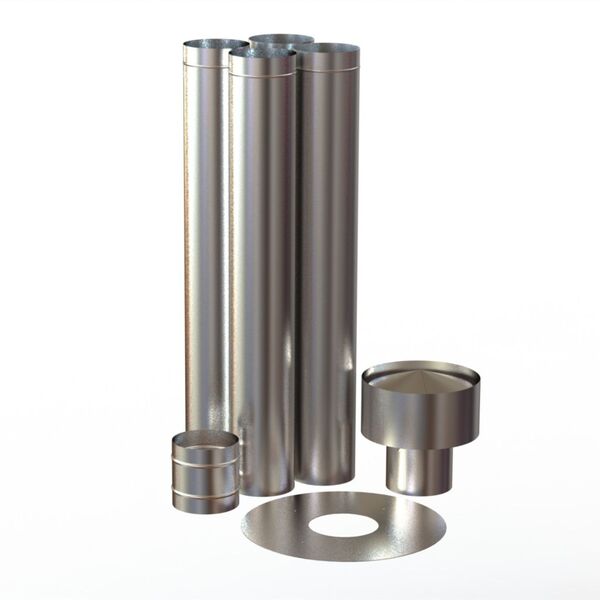 Cano Inox 35cm x 34cm x 128m Metávila