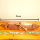 Canoa Indígena 80cm Madeira Itaúba Preta