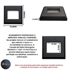 Canopla Nylon Acabamento Tubo Corrimão Guarda Corpo Retangula