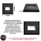 Canopla Nylon Acabamento Tubo Corrimão Guarda Corpo Retangula