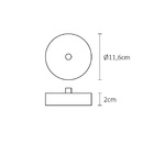 Canopla Ø11,6 X 2cm Dourado