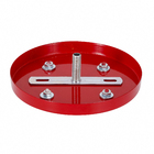 Canopla para Pendente Redonda 5 Lâmpadas Metal Vermelho