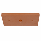 Canopla para Pendente Retangular 3 Lâmpadas Metal Cobre