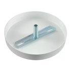 Canopla Pendente Alumínio Redonda Travessa E Niple Branco