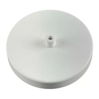 Canopla Pendente Alumínio Redonda Travessa E Niple Branco