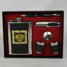 Cantil De Bolso Porta Bebida Whisky Brasão Caneta Funil Caniv