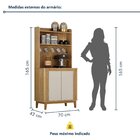 Cantinho Do Café 2 Portas 3 Prateleira Mantiqueira Cinamomo/o