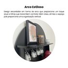 Cantinho Do Café 2 Portas E Suporte Para Xicaras Viena Preto