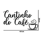 Cantinho Do Café 3d Em Mdf 3mm Fita Autoadesiva Preto Fosco